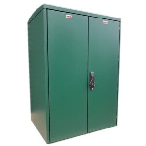 GRP Electric Enclosure, Kiosk, Cabinet, Meter Box, Housing Green 800x1154x640 mm