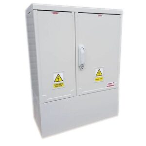 GRP Electric Meter Box W660 x H910 x D320 mm Light Gray GRP Cabinet, New Electricity Connection