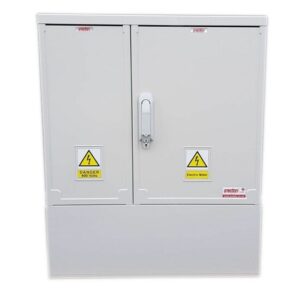 GRP Electric Meter Box W660 x H910 x D320 mm Light Gray GRP Cabinet, New Electricity Connection