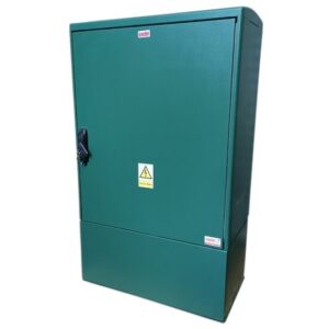 GRP Electric Enclosure, Kiosk, Cabinet, Meter Box, Housing, Green (W800, H1250, D320)mm