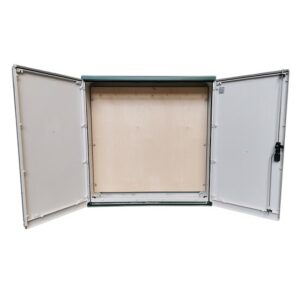 GRP Electric Enclosure, Kiosk, Cabinet, Meter Box, Housing, Green (W1130, H1150, D320)mm