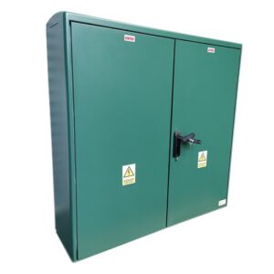 GRP Electric Enclosure, Kiosk, Cabinet, Meter Box, Housing, Green (W1130, H1150, D320)mm