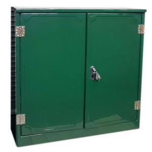 GRP Electric Meter Box W1250 x H1420 x D550 mm Green GRP Cabinet, New Electricity Connection