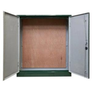 GRP Electric Meter Box W1250 x H1420 x D550 mm Green GRP Cabinet, New Electricity Connection